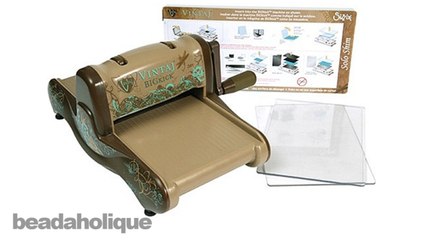 How to Use the Vintaj BIGKick Machine by Sizzix to Etch and Emboss Metal Stampings