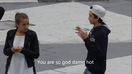 Un mec se prend pour un beau gosse et se mange une méchante gifle !