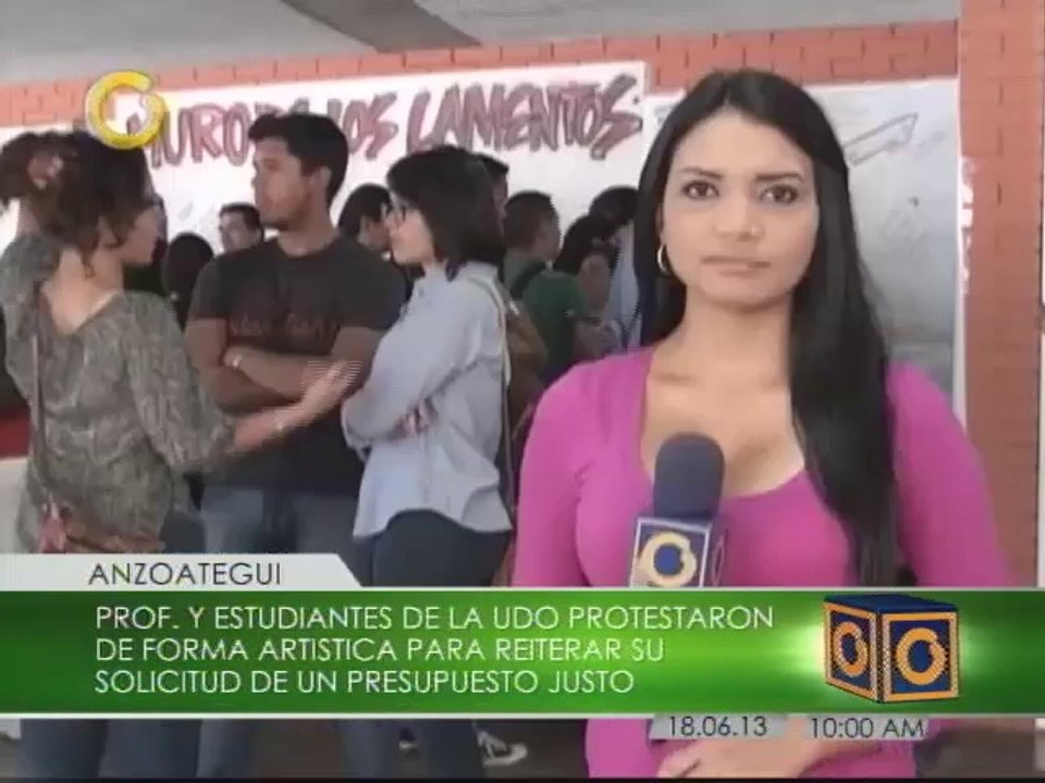 Protesta  UDO Giselle Almarza