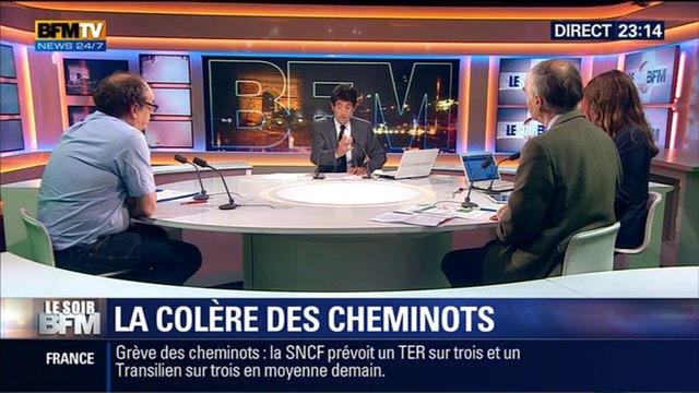 Le Soir BFM : Grève de la SNCF: pourquoi les syndicats ne veulent pas de la réforme ferroviaire ? - 10/06 4/5