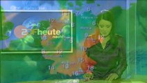 Purple satin blouse worn on German Newscast