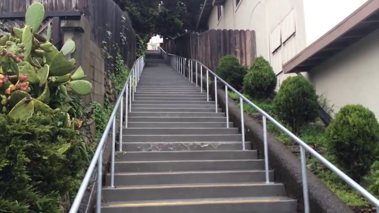 Waves Of Water Falls Down Stairs Like A Slinky