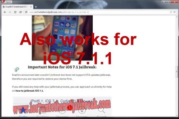 iOS 7.1.1 Jailbreak iPhone, iPod, iPad et Apple TV Télécharger le firmware