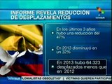 Desplazamientos internos en Colombia han disminuido los últimos 3 años