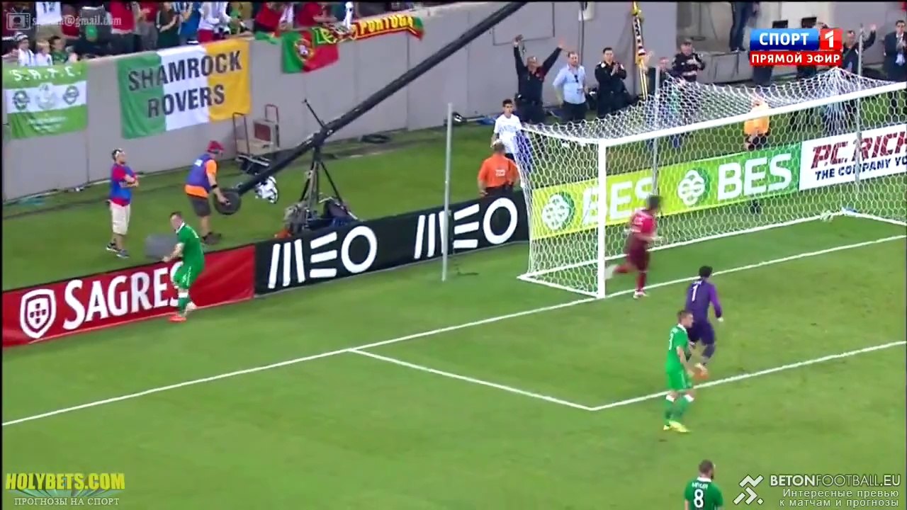 Fabio Coentrao Goal - Portugal vs Ireland 5-1 World Cup Friendly 11/06/2014