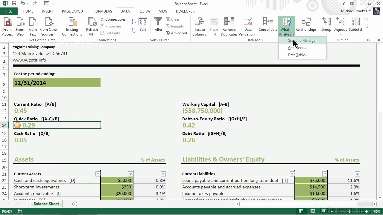 Microsoft Excel Resolving Business Ratios - Part 2