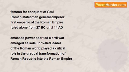 Terence George Craddock (Spectral Images and Images Of Light) - Julius Caesar Augustus: Ancient World Conquest