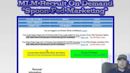 MLM Recruit on Demand with Rich OBrien 619-796-3465