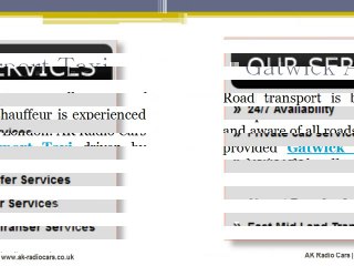 Reliable Gatwick Airport Transmit Service