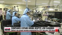 Major companies increase hiring despite weaker earnings