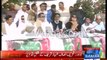 PTI Punjab stages its Protest Camp in front of Punjab Assembly & using hand fans