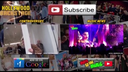 Miley Cyrus Throws Selena Gomez's cut-out Out Of The Stage - (Bangerz Tour 2014)