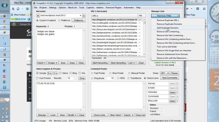 Tutorial Scrapebox #6: Fungsi Remove, Filter, Trim di Scrapebox