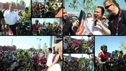 Top départ du Critérium du Dauphiné à Montélimar, ville étape, mercredi 11 juin