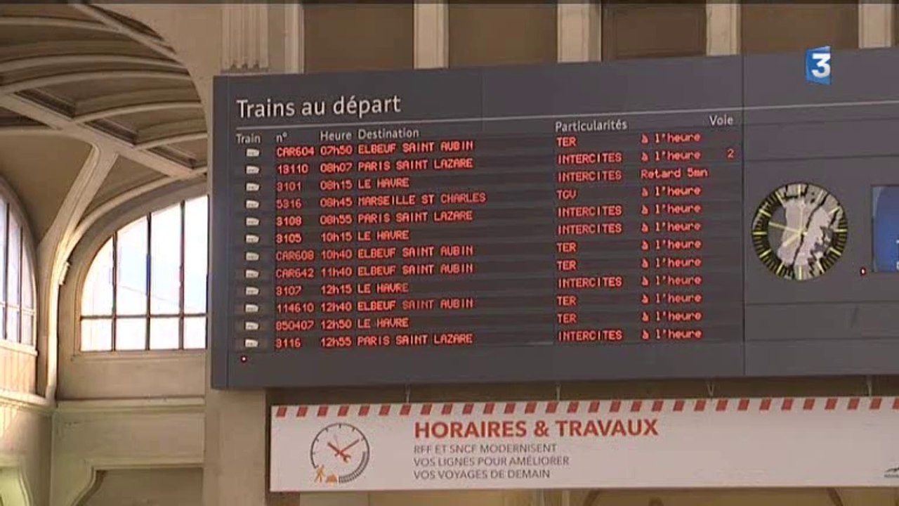 Rouen : le point sur la grève SNCF mercredi 11...