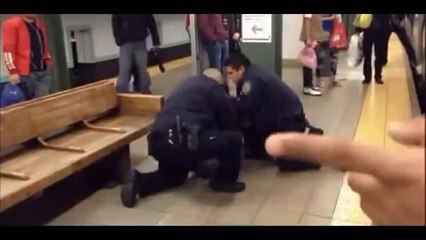 Femme frappe un policier dans le métro ! a voir