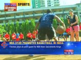 NBA star promotes basketball in India