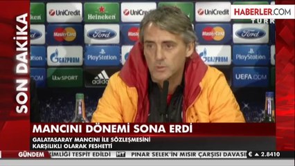 Galatasaray'da Mancini Dönemi Sona Erdi
