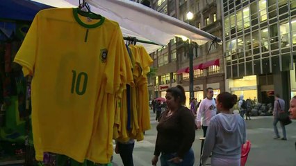 Anti World-Cup activists protest during FIFA congress