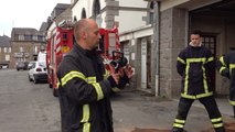 Manœuvre des pompiers à Lamballe