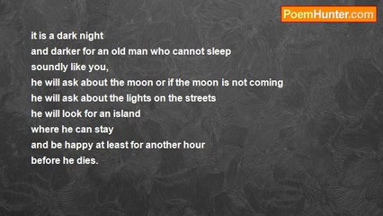 RIC S. BASTASA - An Old Man In His Darker Night