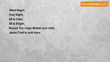 Jesus Christ - Silent Night