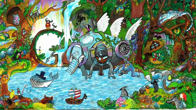 Concours de Doodle pour Google 2014 - Les gagnants : plein de gamins trop contents...