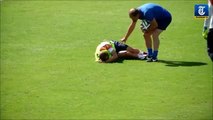 Violent clash between 2 Holland soccer player during training : Robben VS Martins Indi