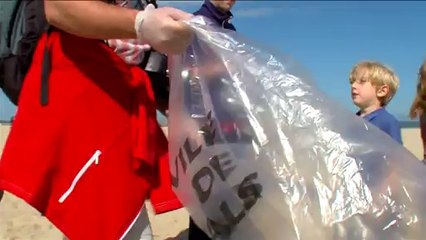 Nettoyage de la plage de Calais mercredi 11 juin