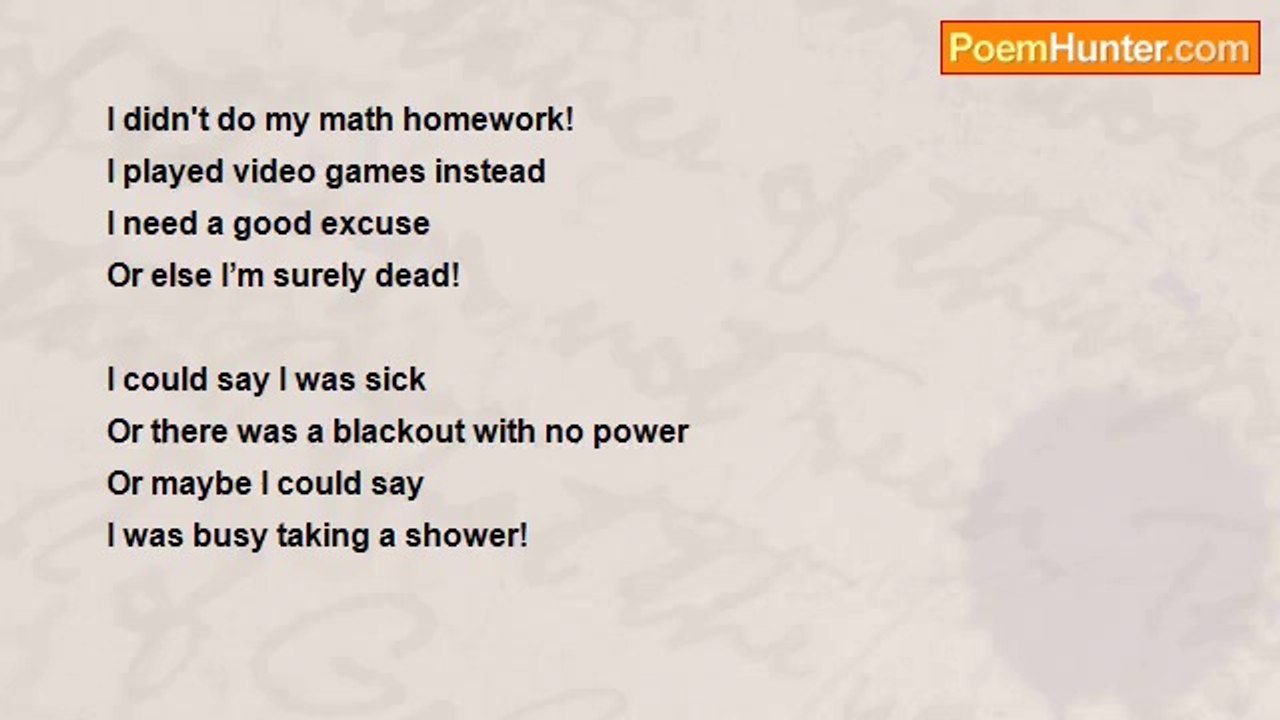 Kevin Quero - I Didn't Do My Math Homework