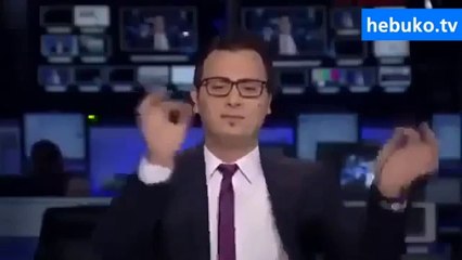 lübnanlı spiker stüdyoda coştu! bizimkiler de böyle olsa ya :D
