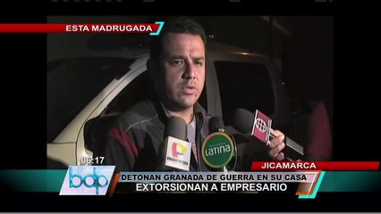 Extorsionadores estallaron granada contra vivienda de empresario en SJM (1/2)
