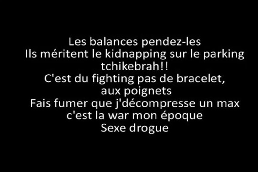 La Fouine Ft. M.A.S, Alonzo et Sultan - Drogba (Capital Du Crime3) (Paroles / Lyrics)