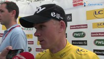 Christopher Froome, maillot jaune de la 4e étape du Critérium du Dauphiné 2014