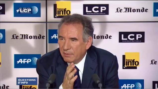 François Bayrou, invité de Questions d'info sur LCP - 110614