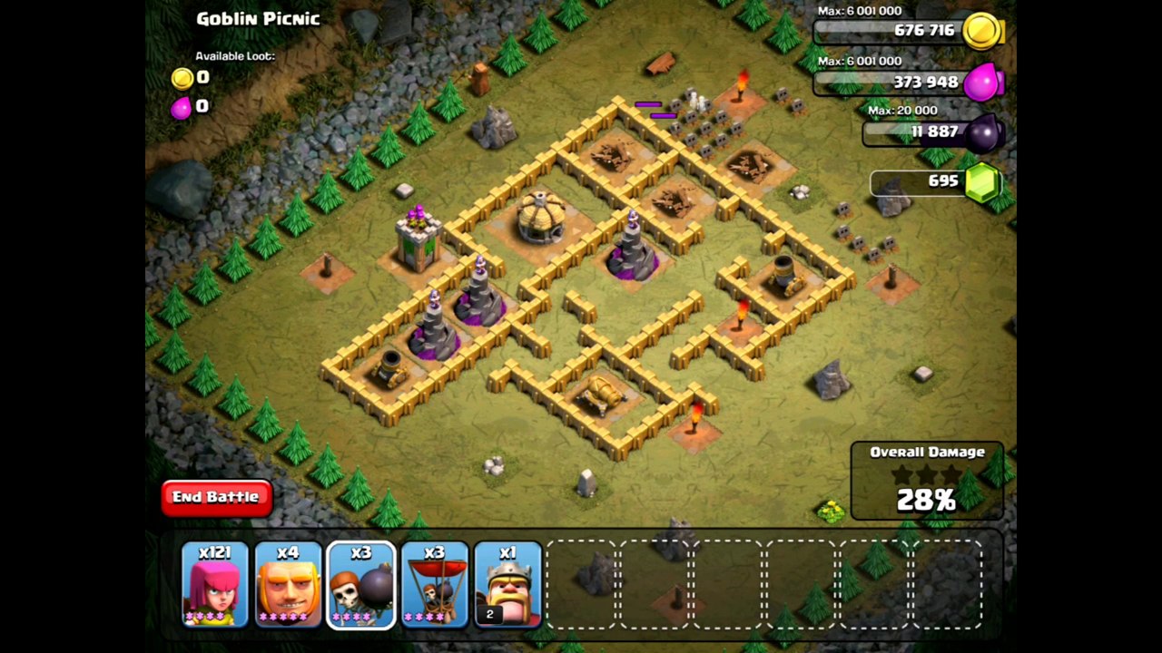Clash Of Clans Level 38 - Goblin Picnic