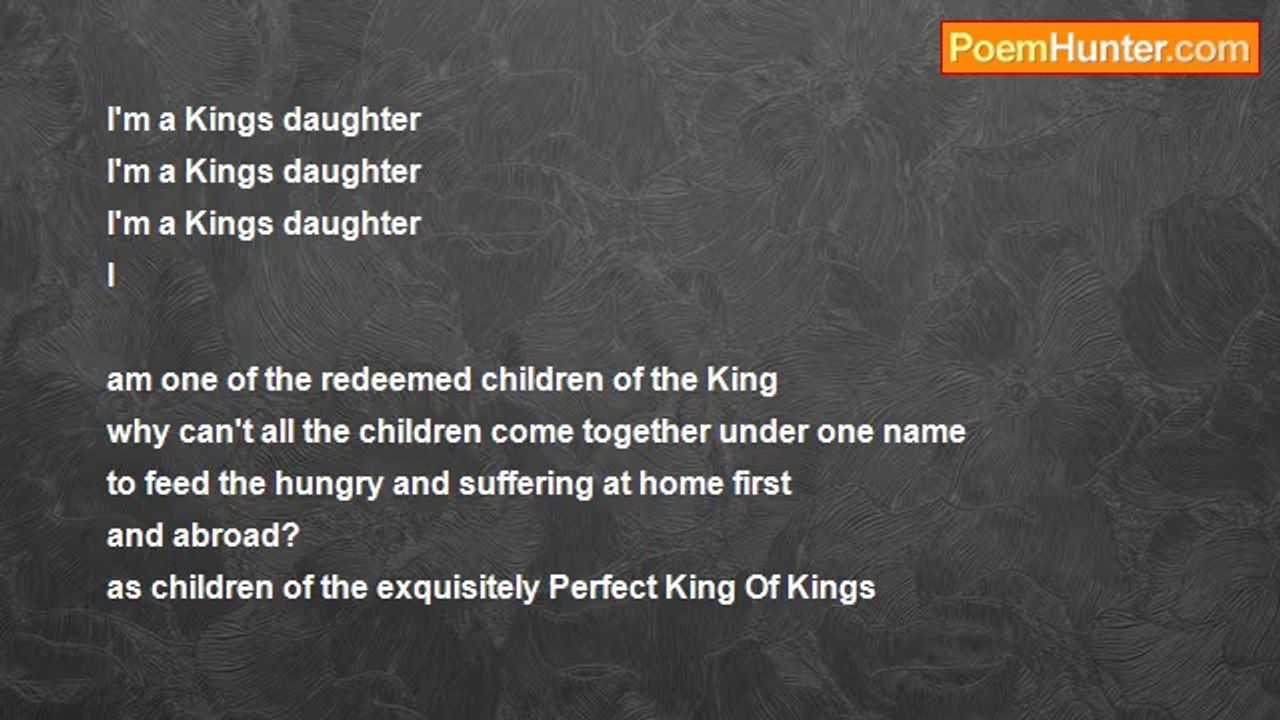 Sylvia Loven Carter - I'm a Kings Daughter