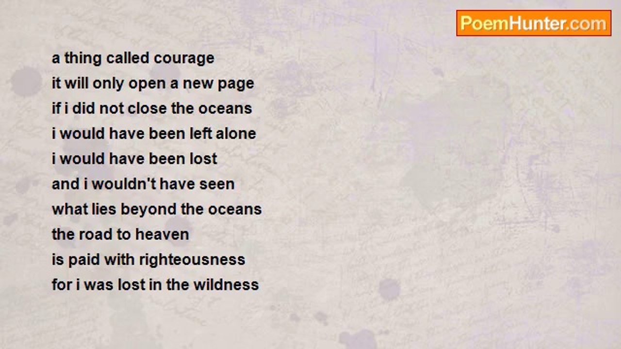 Matt Ancient - A thing called courage