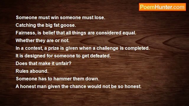 Ace Of Black Hearts - (Fairness Poem) Big Fat Goose