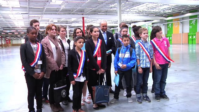 Paris Climat 2015 - Visite de Laurent Fabius au Bourget (10 juin 2014)