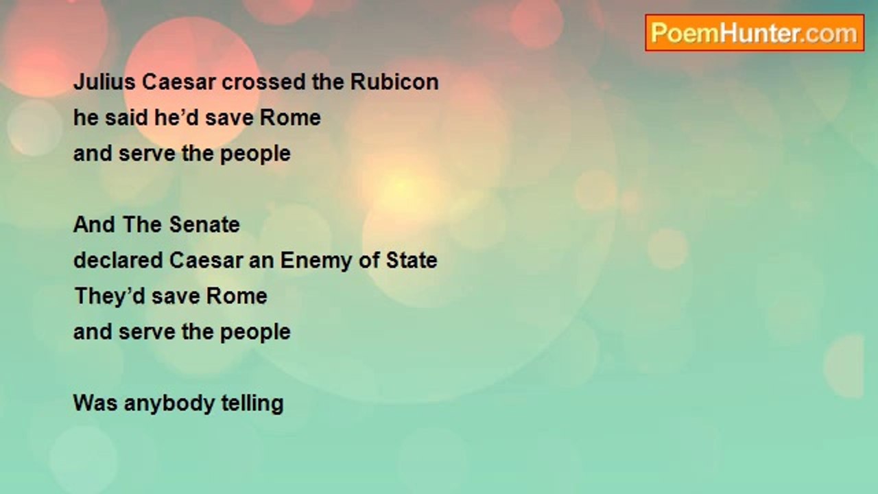 Raj Arumugam - Julius Caesar Crossed The Rubicon