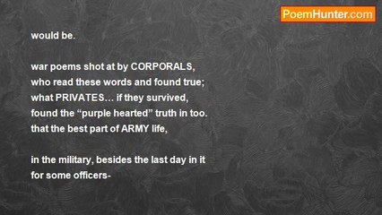 ronald stroman - A Basic Training Poem