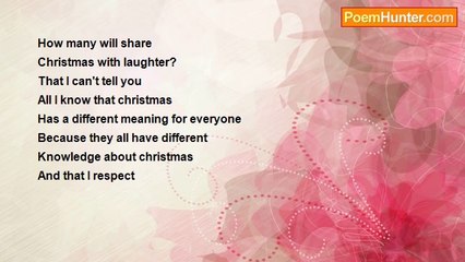 Aldo Kraas - HOW MANY WILL SHARE CHRISTMAS WITH LAUGHTER? SONG