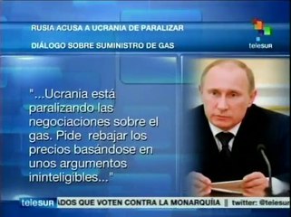 Dice Putin que Ucrania paraliza negociación sobre precio del gas