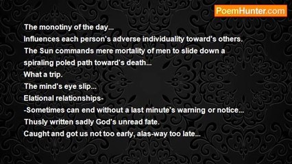 Michael Gale - A Mere Moment Of Mentalities Mortality Rates Late Dates With Fate.
