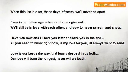 Michael Gale - I'll Love You Now, And Love You So.