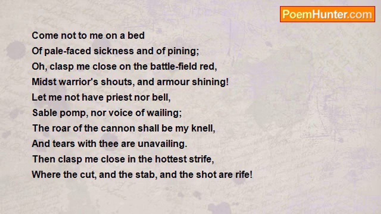 Samuel Bamford - The Warrior's Ode To Death.