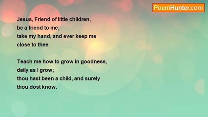 Walter J Mathams - Jesus, Friend of Little Children