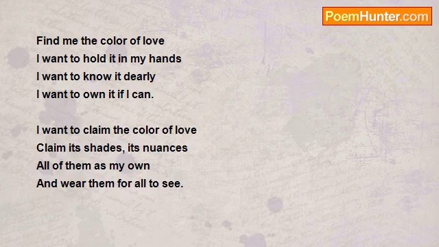 Christine A Kysely - The Color Of Love ~ Lyric Poetry