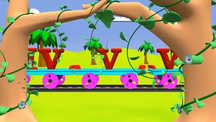 Roman Numbers learning Train for kids 3D Animation